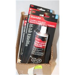 BOX OF 6 3M BONDO GLAZING AND SPOT PUDDY