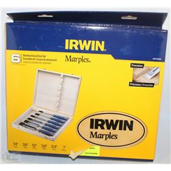 IRWIN 6PC WOOD WORKING CHIZEL SET