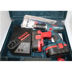 BOSCH 1/2" CORDLESS DRILL 18V WITH 2 BATTERIES &