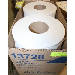 BOX OF 2PLY JUMBO BATH TISSUE