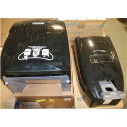 KIMBERLY-CLARK PAPER TOWEL DISPENSER AND SOAP
