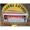 Image 1 : BOX OF ASSORTED WARNING AND DANGER SIGNS