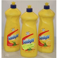 LOT OF 3 900ML OF SUNLIGHT DISH WASHING SOAP
