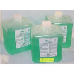 LOT OF THREE 2L DEB HAIR AND BODY SHAMPOO