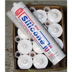 12 TUBES OF WHITE RV SILICONE