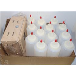 13 EMPTY BOTTLES AND LOCK BOX