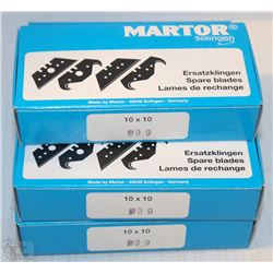 5 BOXES OF KNIFE BLADES