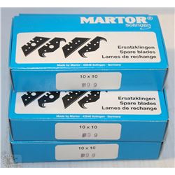 5 BOXES OF KNIFE BLADES