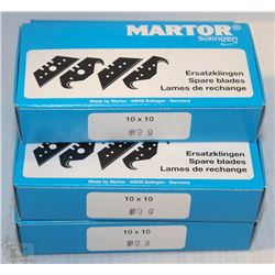 5 BOXES OF KNIFE BLADES