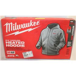 MILWAUKEE CORDLESS HEATED HOODIE GREY XL