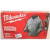 Image 1 : MILWAUKEE CORDLESS HEATED HOODIE GREY XL