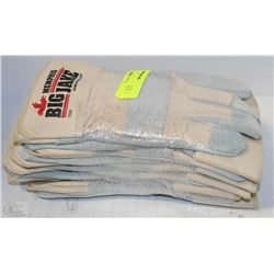 6 PAIRS OF BIG JAKE WORK GLOVES