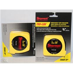 LOT OF 2 STARRETT 16' TAPE MEASURES