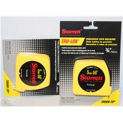 LOT OF 2 STARRETT 16' TAPE MEASURES