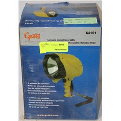 GROTE HAND HELD RECHARGABLE SPOT LAMP