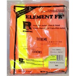 FR RAIN SUIT SIZE S, JACKET, PANTS, HOOD