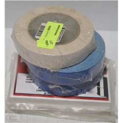 LOT OF 3 ROLLS OF BRADEY TAPE AND HAZZARDOUS