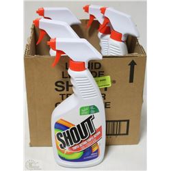 5 BOTTLES OF SHOUT REMOVER 850ML