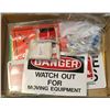 Image 1 : LOT OF ASSORTED DANGER AND WARNING SIGNS
