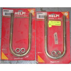 LOT OF 2 SPRING U BOLTS