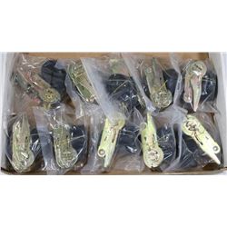 FLAT OF 10 NEW WRAP AROUND RATCHET STRAPS