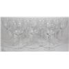 Image 1 : SET OF 12 CRYSTAL ETCHED WINE GLASSES -