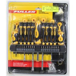 FULLER 37 PIECE SCREWDRIVER SET WITH WALLMOUNT