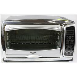 LARGE OSTER TOASTER OVEN  BLACK & CHROME