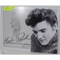 ELVIS PRESLEY SUN NEVER SETS ON A LEGEND RETRO TIN