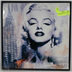 MARILYN MONROE BOX PICTURE  15" X 15" X 1.5"
