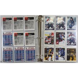 BINDER OF ASSORTED HOCKEY CARDS