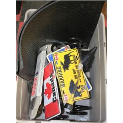 GREY BIN W/TRUCK SUPPLIES/PARTS INCL.