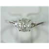 Image 1 : #1-14KT WHITE GOLD DIAMOND RING SZ 6