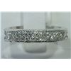 Image 1 : #25- 14KT WHITE GOLD 9 PRINCESS CUT DIAMOND BAND