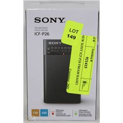 NEW SONY ICF-P26 FM/AM RADIO