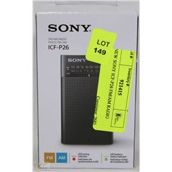 NEW SONY ICF-P26 FM/AM RADIO