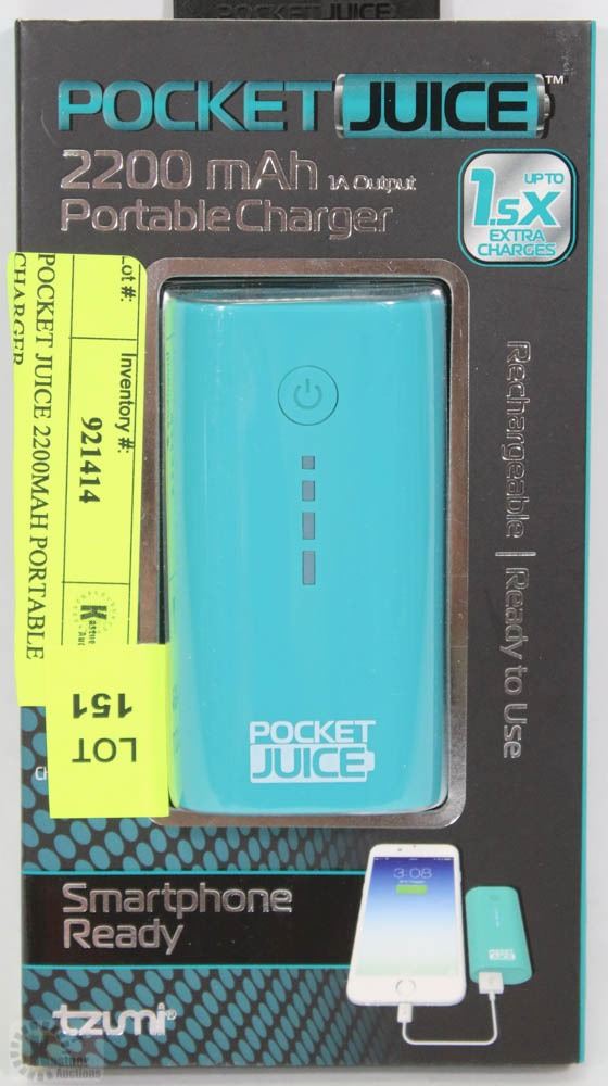 POCKET JUICE 2200MAH PORTABLE CHARGER