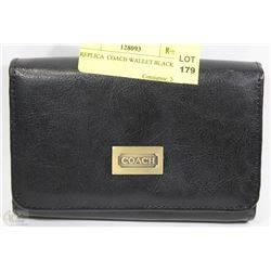 REPLICA  COACH WALLET BLACK