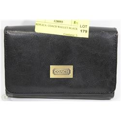 REPLICA  COACH WALLET BLACK