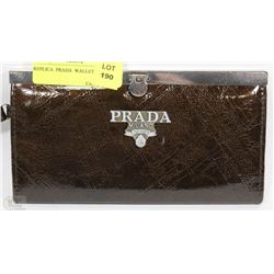 REPLICA PRADA BROWN WALLET