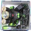Image 1 : 6000 LUMEN TACTICAL HEADLAMP WITH 2 CHARGERS
