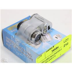 JEWELLERS MAGNIFIER 60 POWER WITH LED AND UV