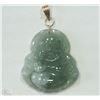 Image 1 : #28-14KT GOLD JADE BUDDHA PENDANT