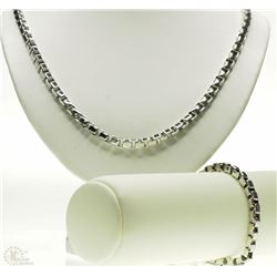 #33-STAINLESS STEEL MEN'S BRACELET & NECKLACE SET