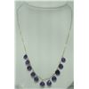 Image 1 : #36-10KT YELLOW GOLD AMETHYST NECKLACE