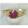 Image 1 : #45-14KT YELLOW GOLD RUBY RING SZ 6