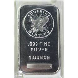 1OZ .999 SILVER BAR