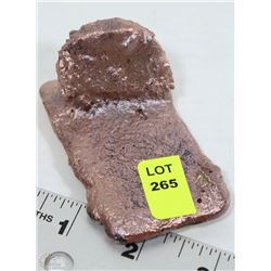 HAND POUR COPPER INGOT "TOMBSTONE AND GRAVE"
