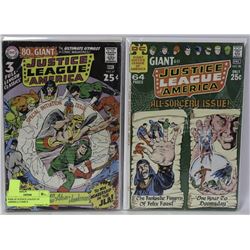 PAIR OF JUSTICE LEAGUE OF AMERICA COMICS