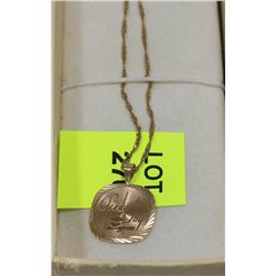 10 KT GOLD 16" TWIST CHAIN W/10 KT GOLD